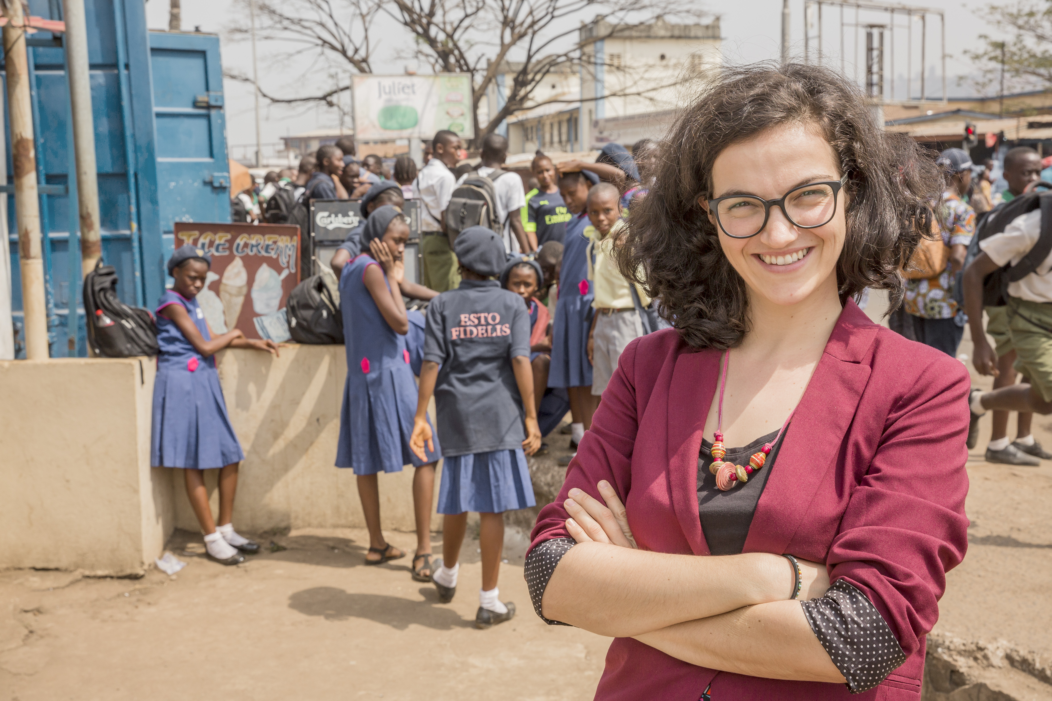 19.01.2018 : Freetown (Sierra Leone): Noemi Schramm.